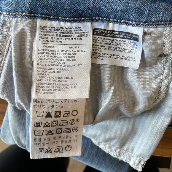 Levi’s 721 vintage high-rise skinny light wash blue jean denim luxury casual 26 - Picture 11 of 12